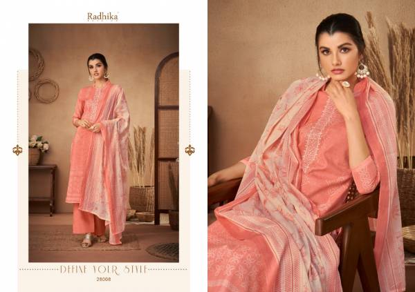 Azara Radhika Bandhani Casual Wear Printed Cambric Cotton Designer Dress Material